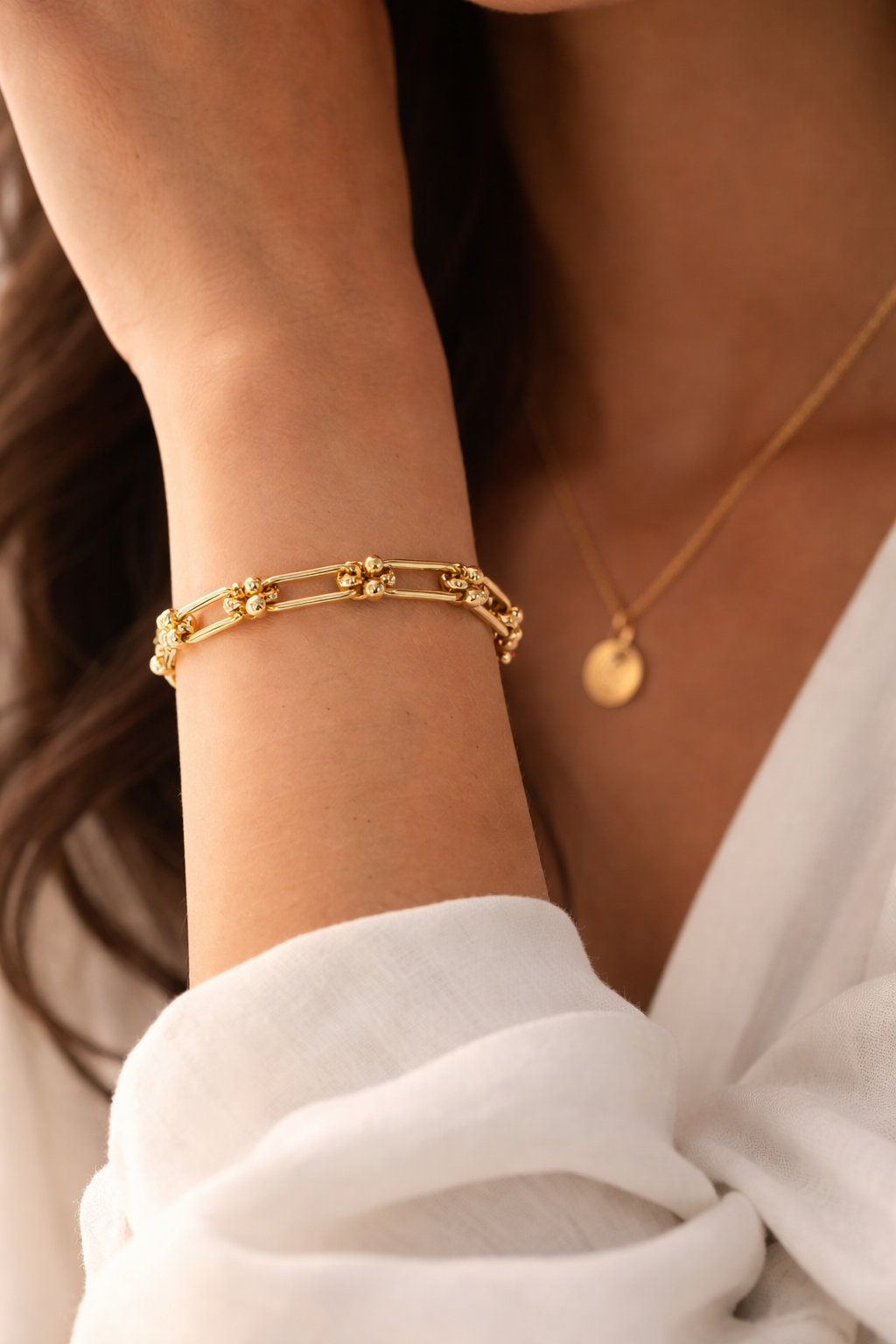 18K Gold Hardware Bracelet