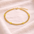 18K Gold Birthstone Bracelet - November